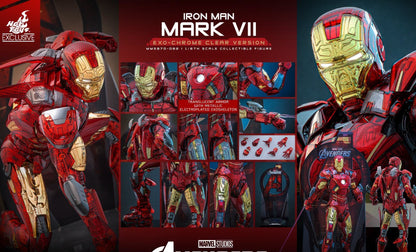 Hot Toys MMS870D82 The Avengers - 1/6th scale Iron Man Mark VII (Exo-Chrome Clear Version) Collectible Figure [Hot Toys Exclusive]