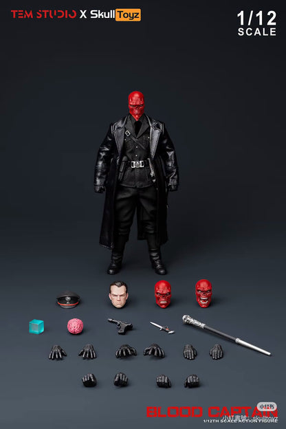Pre-Order TEM Studio x Skull Toyz TEMS007B - 1/12 Scale Blood Captain Action Figure (Black Clothing Version)