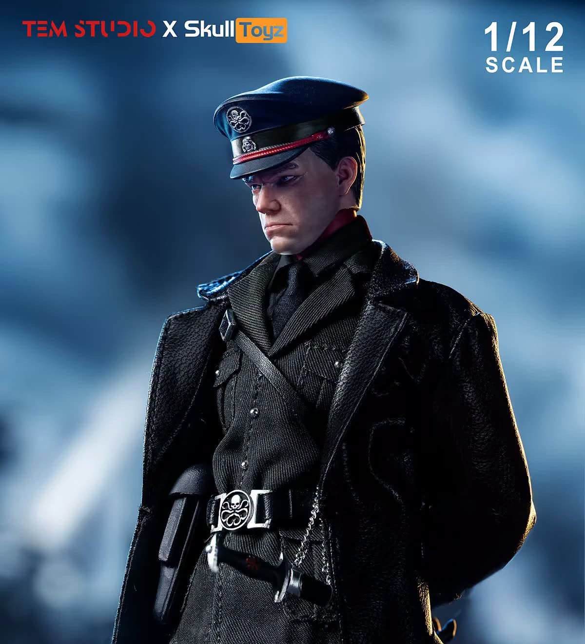 Pre-Order TEM Studio x Skull Toyz TEMS007B - 1/12 Scale Blood Captain Action Figure (Black Clothing Version)