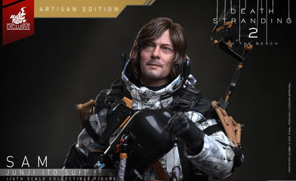 Pre-Order Hot Toys VGM90AE Death Stranding 2: On the Beach - 1/6th scale Sam (Junji Ito Suit) Collectible Figure (Artisan Edition) [Hot Toys Exclusive]