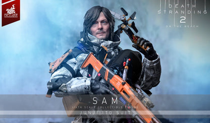 Pre-Order Hot Toys VGM89 Death Stranding 2: On the Beach - 1/6th scale Sam (Junji Ito Suit) Collectible Figure [Hot Toys Exclusive]