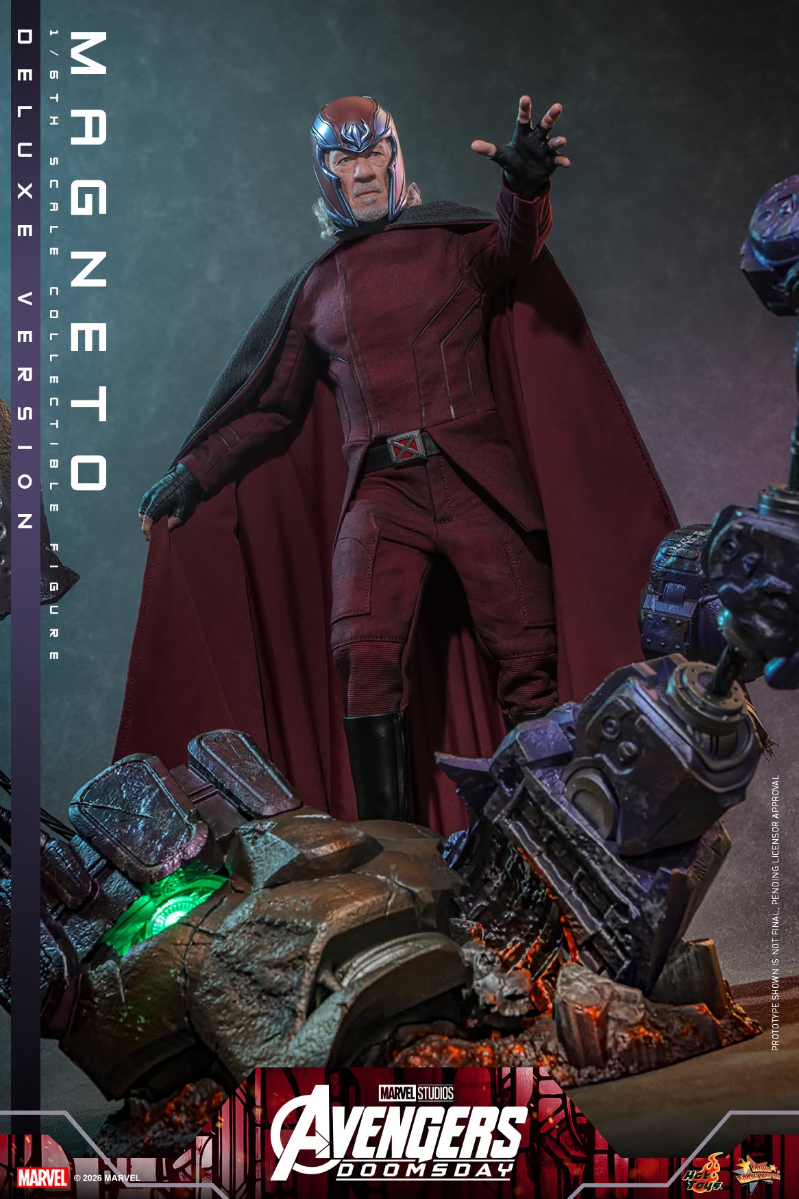 Pre-Order Hot Toys Avengers: Doomsday - 1/6th scale Magneto Collectible Figure (Deluxe Version) (Special Edition)