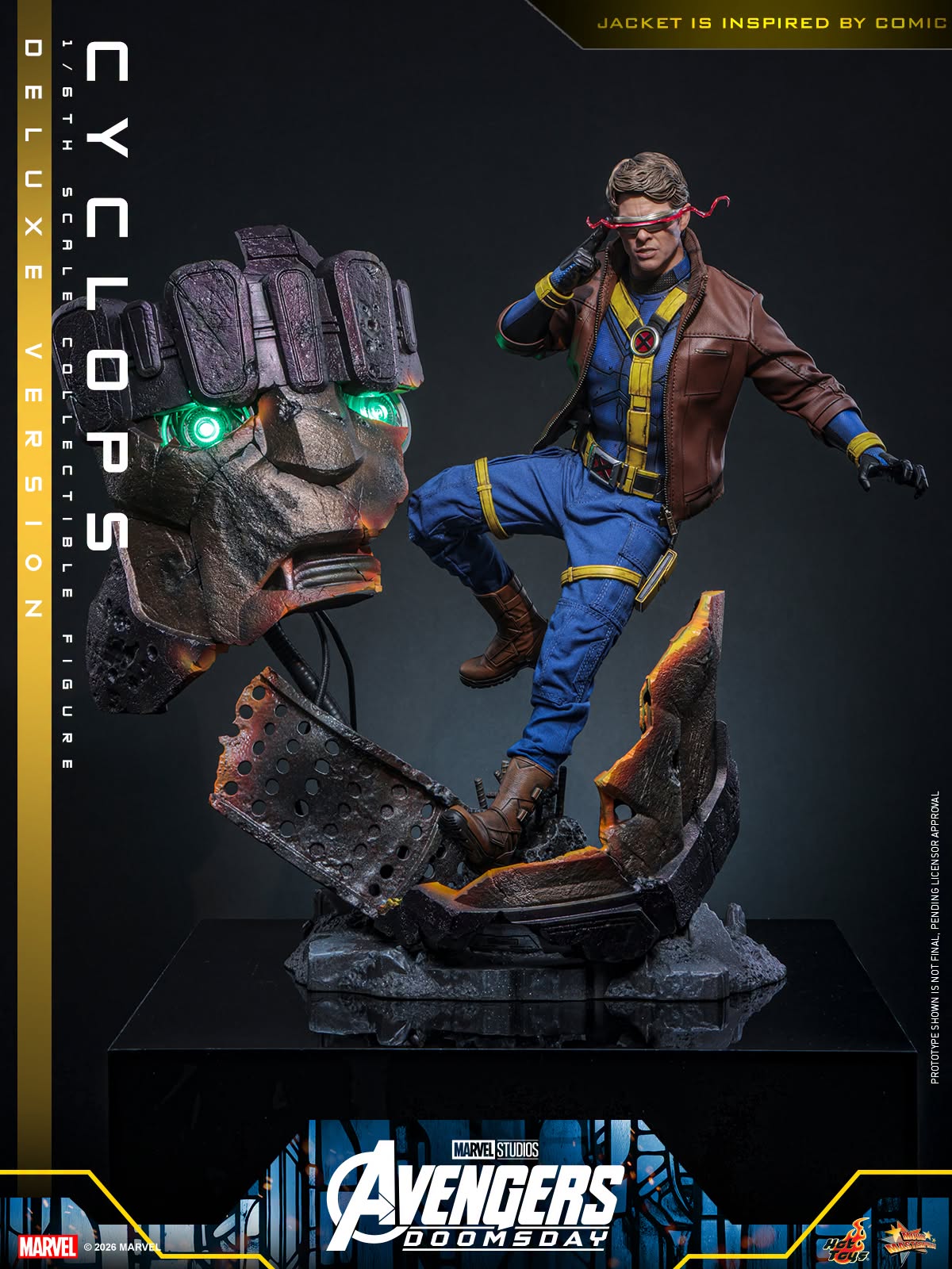 Pre-Order Hot Toys Avengers: Doomsday - 1/6th scale Cyclops Collectible Figure (Deluxe Version) (Special Edition)