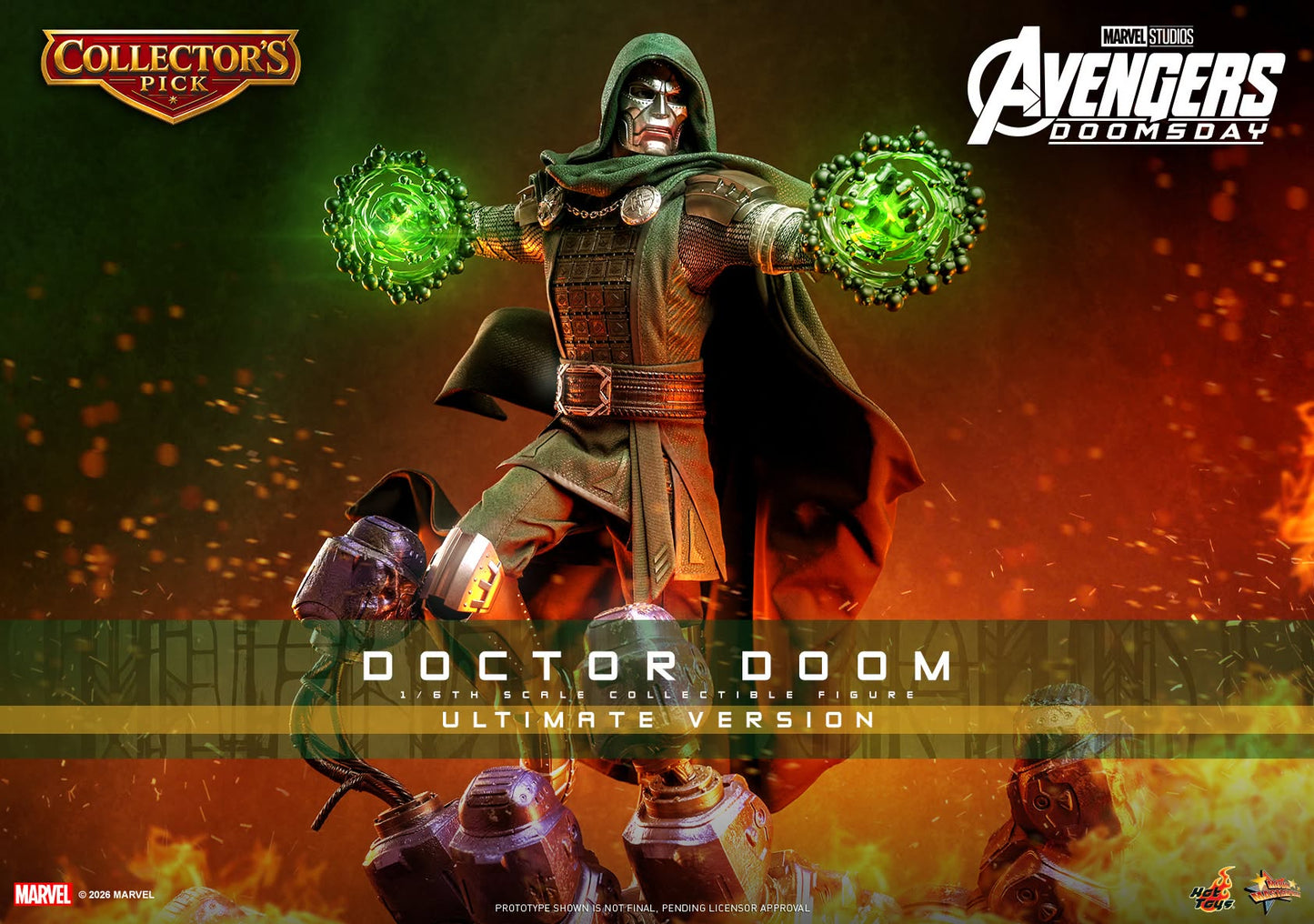 Pre-Order Hot Toys Avengers: Doomsday - 1/6th scale Doctor Doom (Ultimate Version) Collectible Figure (Special Edition)