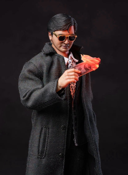 Pre-Order Mountain Studio - 1/12 Iron-Blooded Heroes: Brother Ma (Chow Yun Fat Gor) Action Figure (Black Overcoat Version)