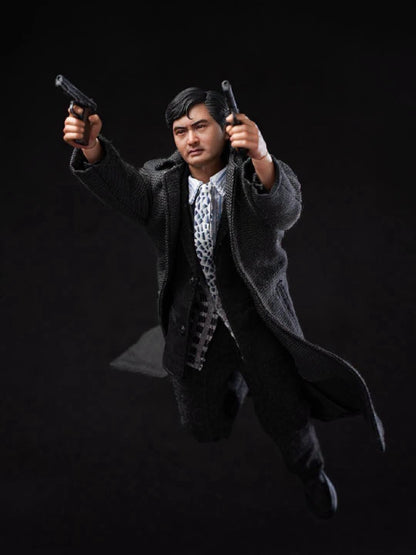 Pre-Order Mountain Studio - 1/12 Iron-Blooded Heroes: Brother Ma (Chow Yun Fat Gor) Action Figure (Black Overcoat Version)