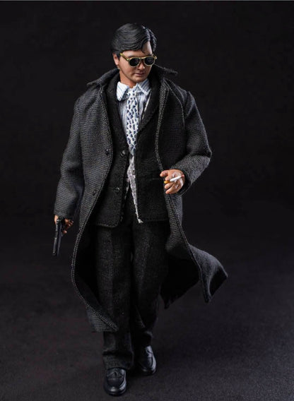 Pre-Order Mountain Studio - 1/12 Iron-Blooded Heroes: Brother Ma (Chow Yun Fat Gor) Action Figure (Black Overcoat Version)
