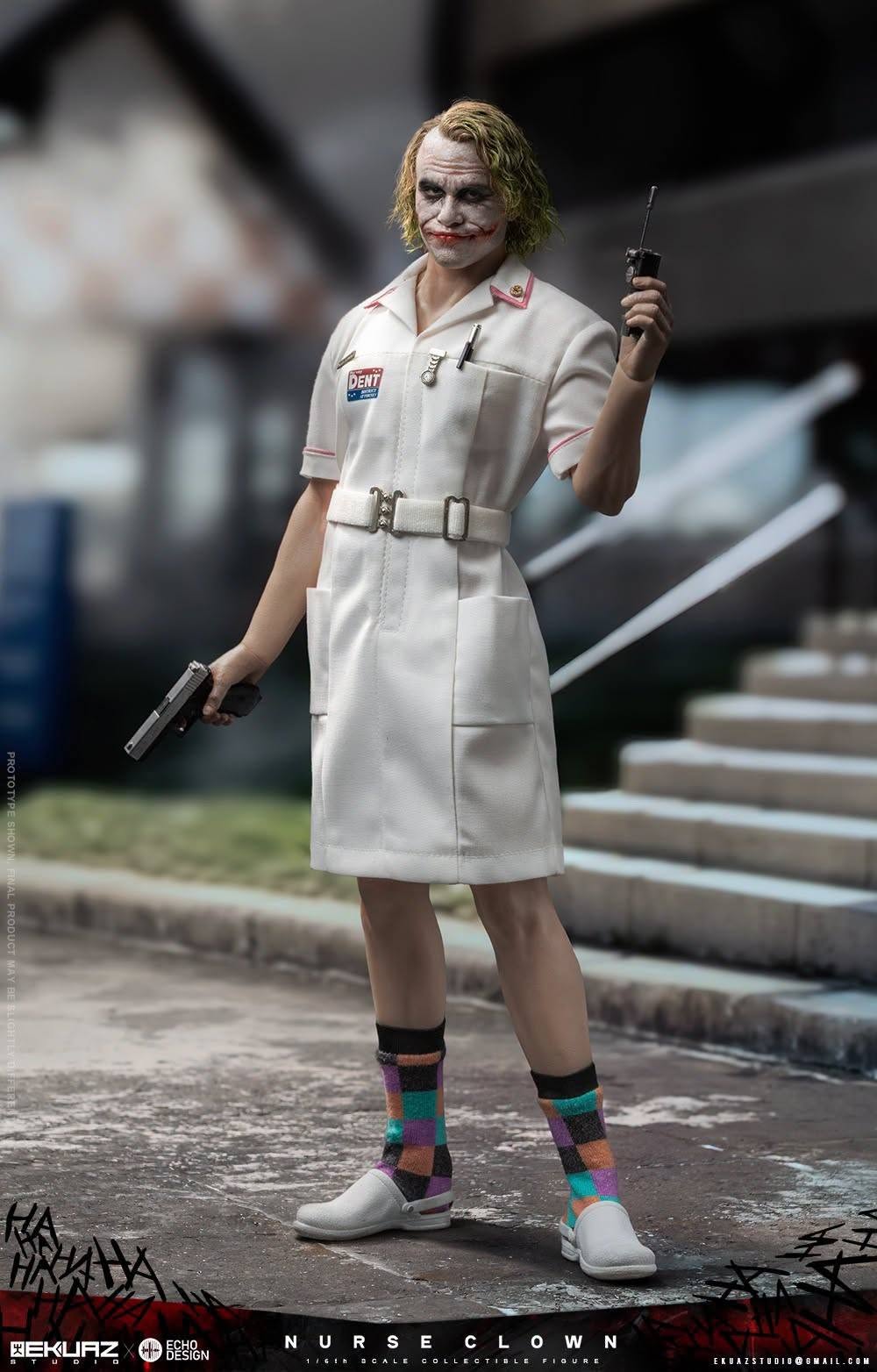 Pre-Order EKUAZ STUDIO x ECHO DESIGN EKS014 - Nurse Clown(Joker) 1/6 Scale Figure