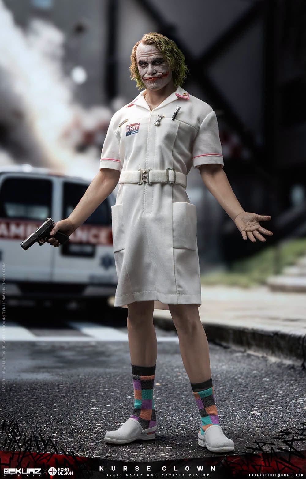 Pre-Order EKUAZ STUDIO x ECHO DESIGN EKS014 - Nurse Clown(Joker) 1/6 Scale Figure