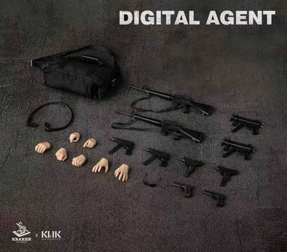 Pre-Order Kraken Studio x KLIK Workshop - Digital Agent 1/12 scale Action Figure