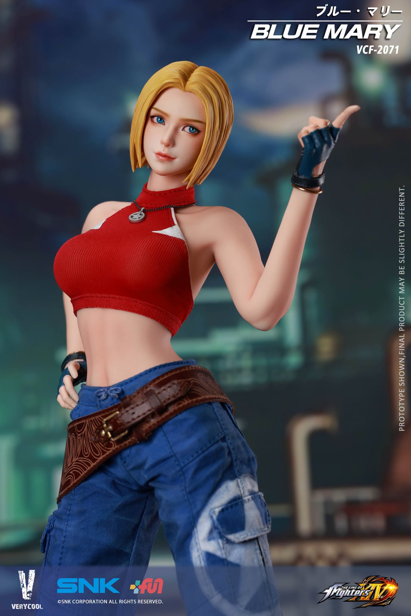 Pre-Order VeryCool VCF-2071 The King of Fighters XIV - Blue Mary 1/6 scale Action Figure