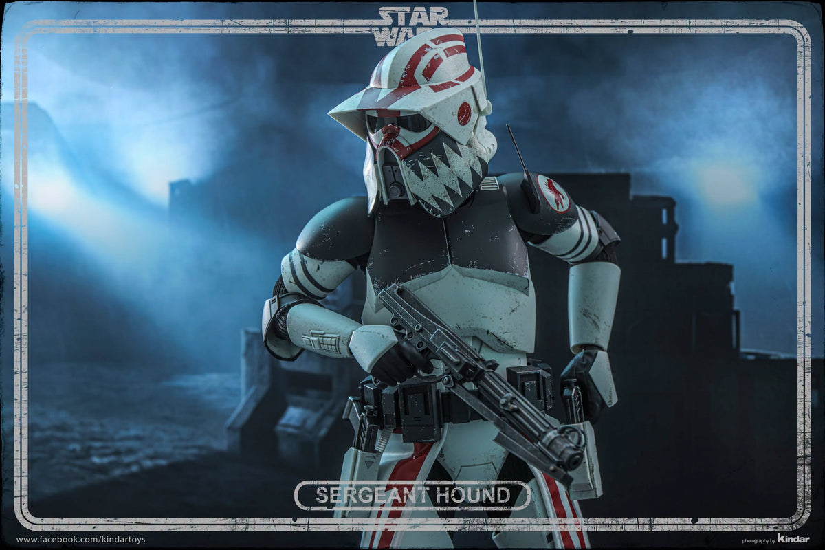 Hot Toys TMS167 Star Wars: The Clone Wars - 1/6th scale Sergeant Hound Collectible Figure