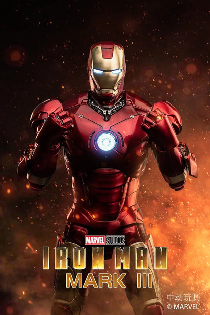 ZD Toys - Iron Man Mark III 1:10 Scale Collectible Figure (LED Version)