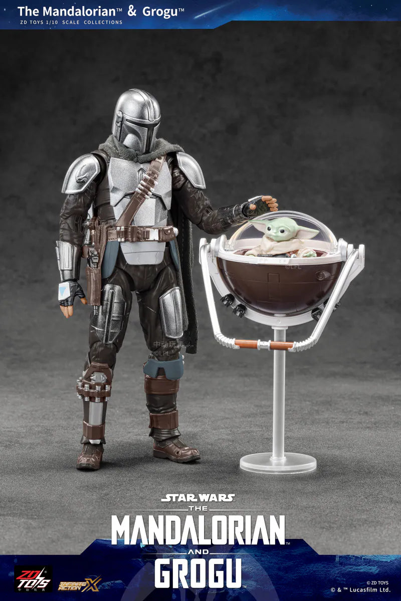 ZD Toys - Star Wars The Mandalorian & Grogu 1:10 Scale Collectible Set