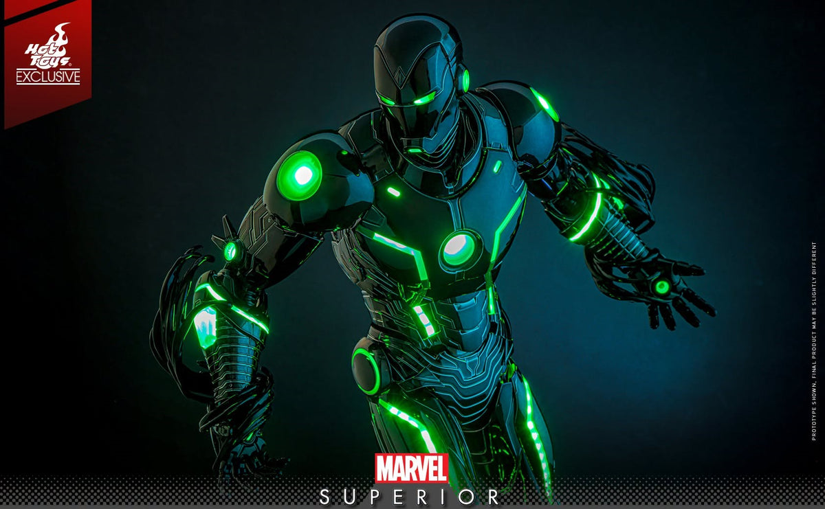 Pre-Order Hot Toys CMS036D83 Marvel Comics - 1/6th scale Superior Iron Man (Infamous Neon Version) Collectible Figure [Hot Toys Exclusive]