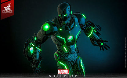 Pre-Order Hot Toys CMS036D83 Marvel Comics - 1/6th scale Superior Iron Man (Infamous Neon Version) Collectible Figure [Hot Toys Exclusive]