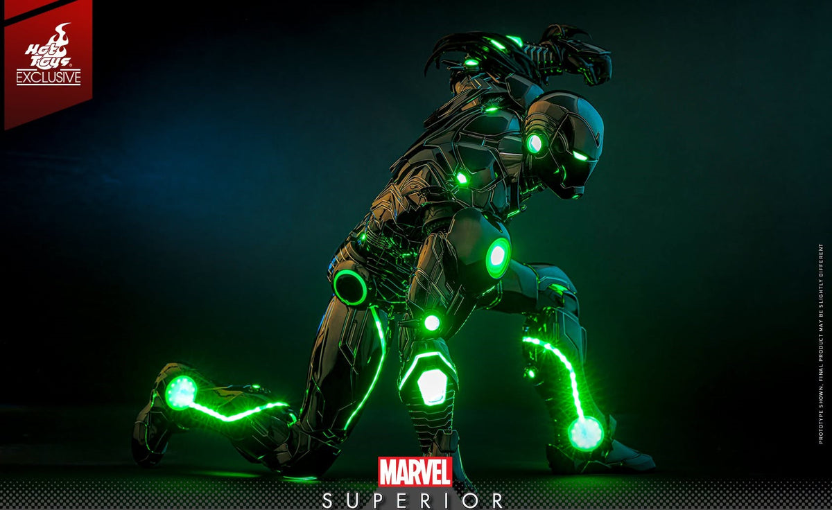 Pre-Order Hot Toys CMS036D83 Marvel Comics - 1/6th scale Superior Iron Man (Infamous Neon Version) Collectible Figure [Hot Toys Exclusive]