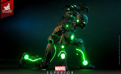 Pre-Order Hot Toys CMS036D83 Marvel Comics - 1/6th scale Superior Iron Man (Infamous Neon Version) Collectible Figure [Hot Toys Exclusive]