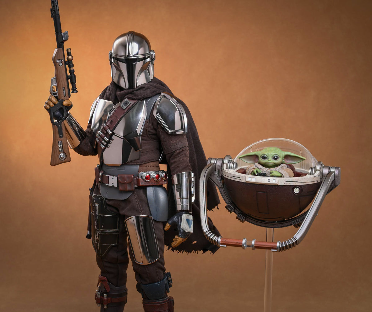 Hot Toys MMS872 Star Wars: The Mandalorian & Grogu - The Mandalorian & Grogu Collectible Set (Deluxe Version)