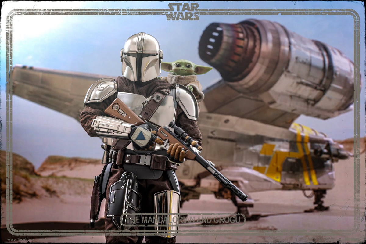Hot Toys MMS871 Star Wars: The Mandalorian & Grogu - The Mandalorian & Grogu Collectible Set