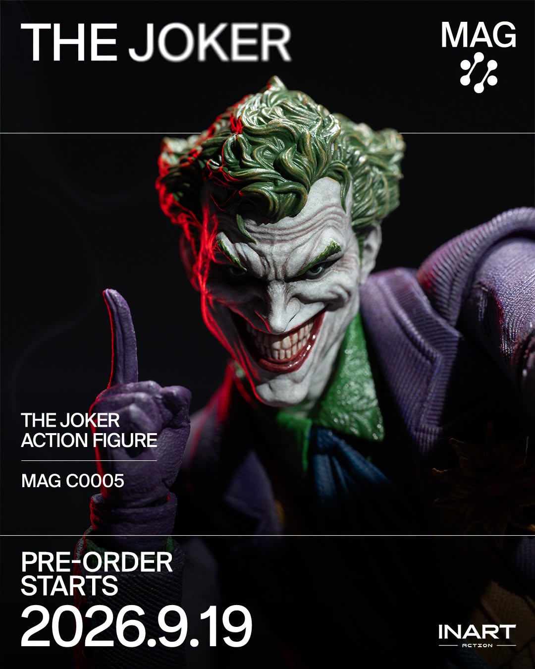 Pre-Order INART Action MAG C0005 - The Joker Action Figure