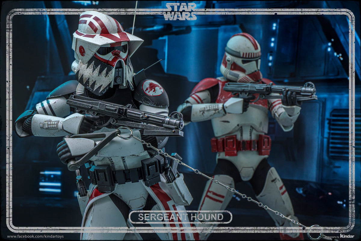 Hot Toys TMS167 Star Wars: The Clone Wars - 1/6th scale Sergeant Hound Collectible Figure