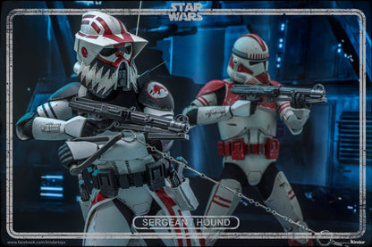 Hot Toys TMS167 Star Wars: The Clone Wars - 1/6th scale Sergeant Hound Collectible Figure