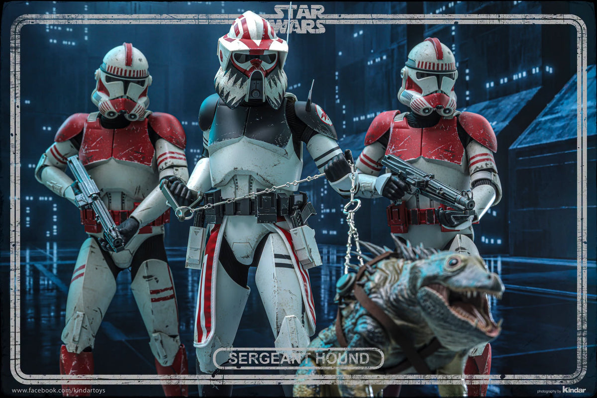 Hot Toys TMS167 Star Wars: The Clone Wars - 1/6th scale Sergeant Hound Collectible Figure