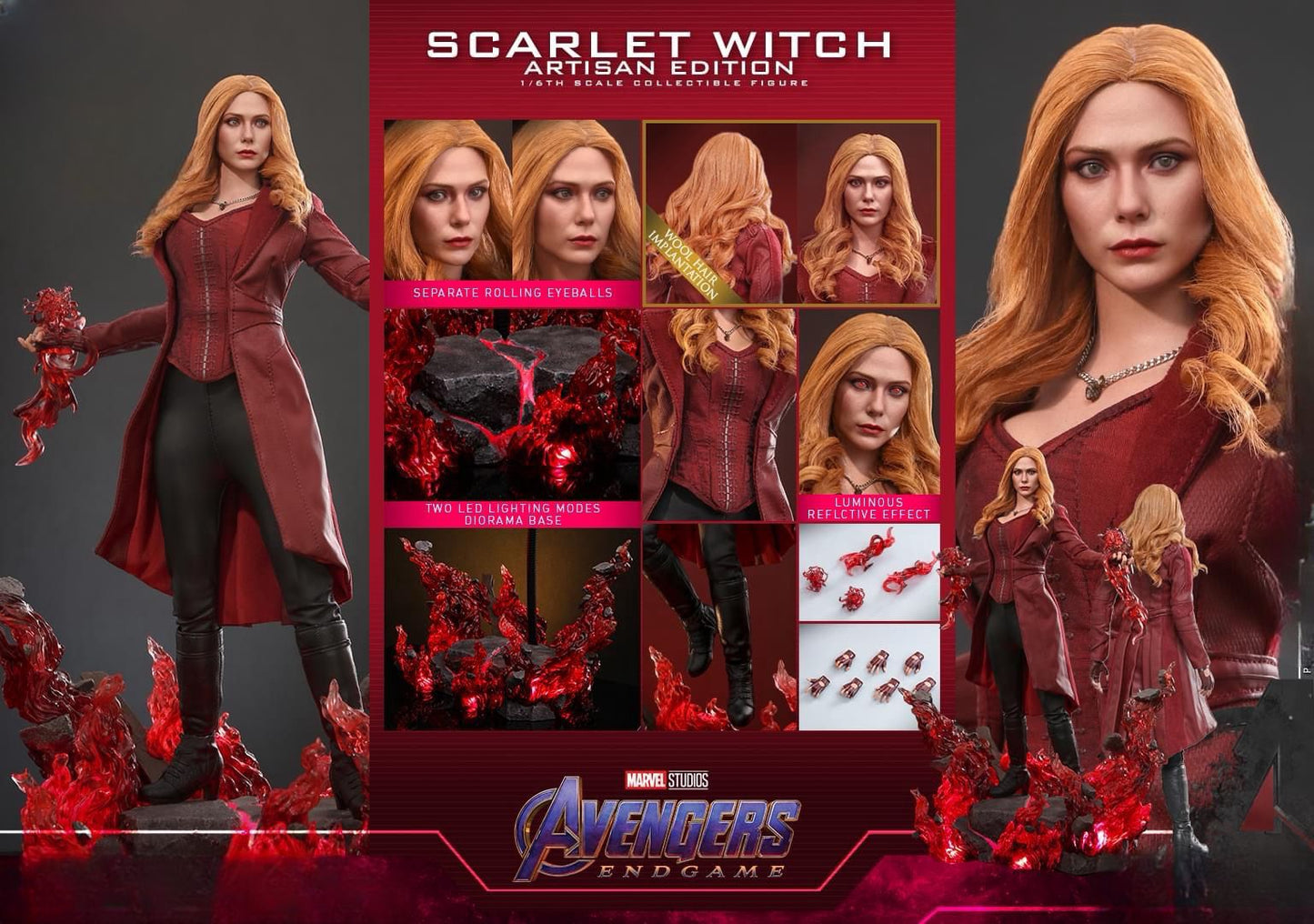 Pre-Order Hot Toys DX36AE Avengers: Endgame - 1/6th scale Scarlet Witch Collectible Figure (Artisan Edition)