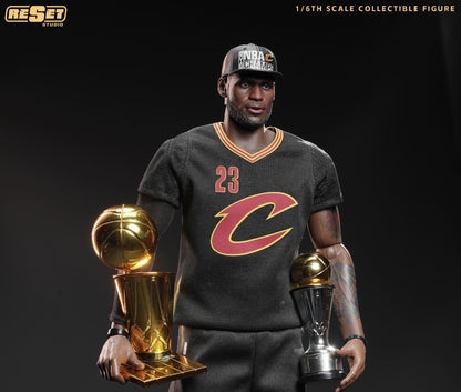 Pre-Order ResetStudio - Cleveland Cavaliers - LeBron James "Championship Edition" 10th Anniversary 1/6 Scale Collectible Action Figure Set