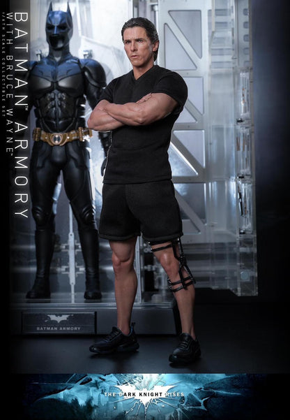 Hot Toys MMS702 The Dark Knight Rises - 1/6th scale Batman Armory with Bruce Wayne Collectible Set