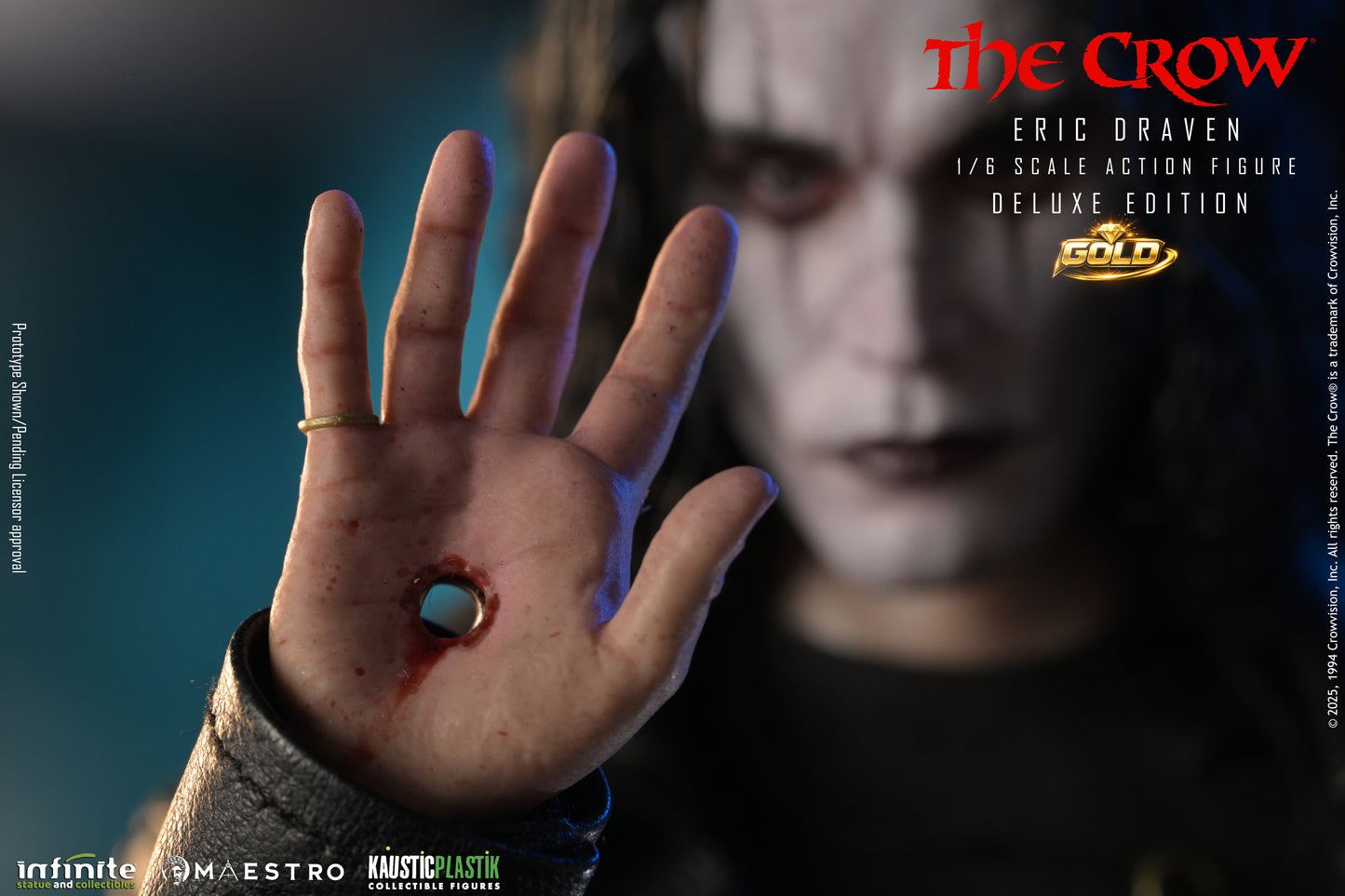 Pre-Order Infinite Statue - THE CROW ERIC DRAVEN 1/6 LUXURY ACTION FIGURE (Deluxe Gold Edition)
