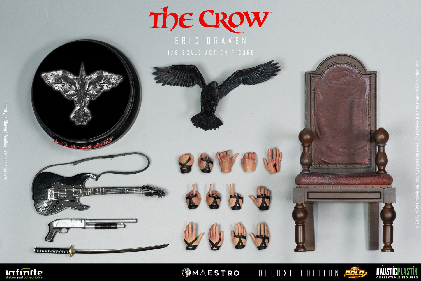 Pre-Order Infinite Statue - THE CROW ERIC DRAVEN 1/6 LUXURY ACTION FIGURE (Deluxe Gold Edition)