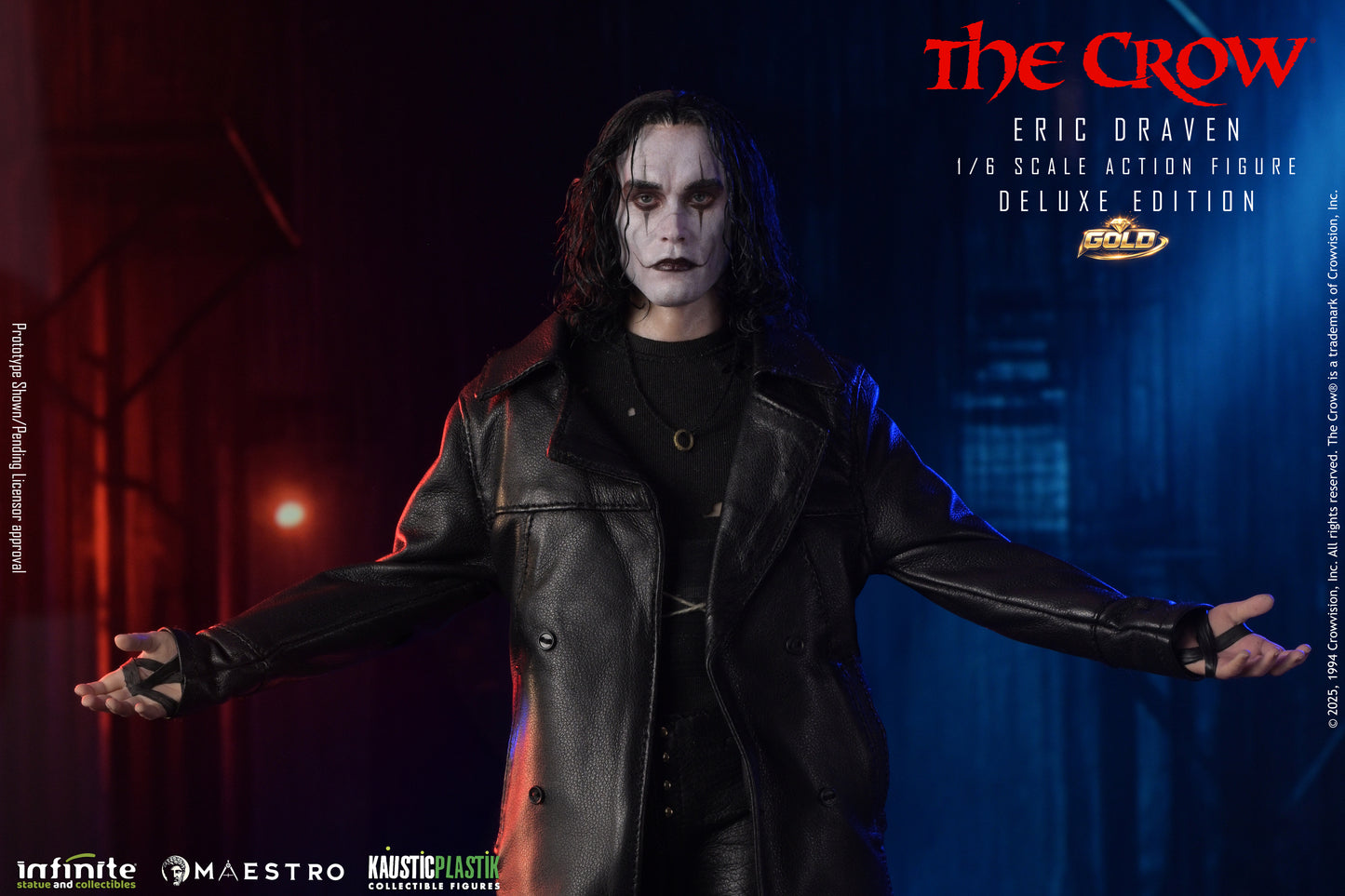 Pre-Order Infinite Statue - THE CROW ERIC DRAVEN 1/6 LUXURY ACTION FIGURE (Deluxe Gold Edition)