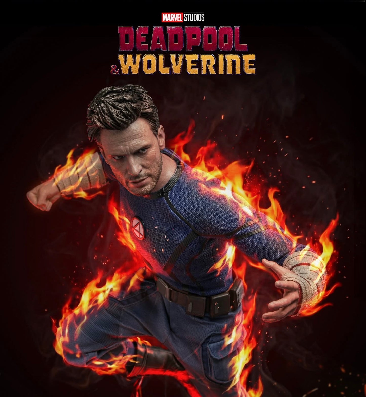 Hot Toys MMS789 Deadpool & Wolverine - 1/6th scale Human Torch Collectible Figure