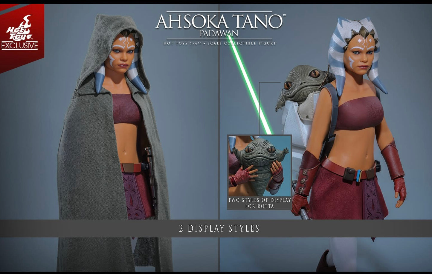 Hot Toys TMS170 Star Wars: The Clone Wars - 1/6th scale Ahsoka Tano (Padawan) Collectible Figure (Hot Toys Exclusive)