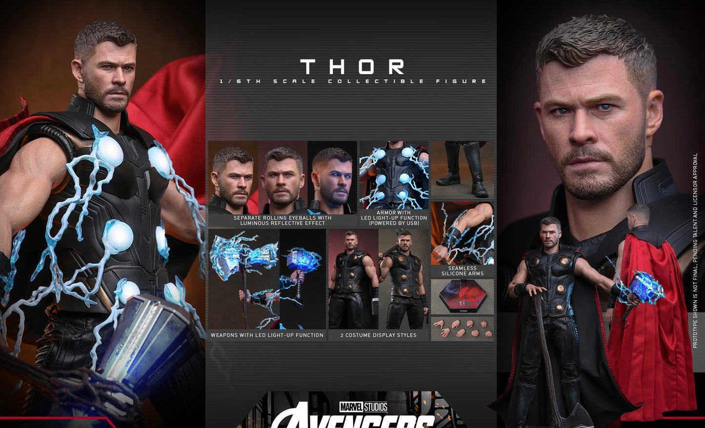 Pre-Order Hot Toys MMS918 Avengers: Doomsday - 1/6th scale Thor Collectible Figure