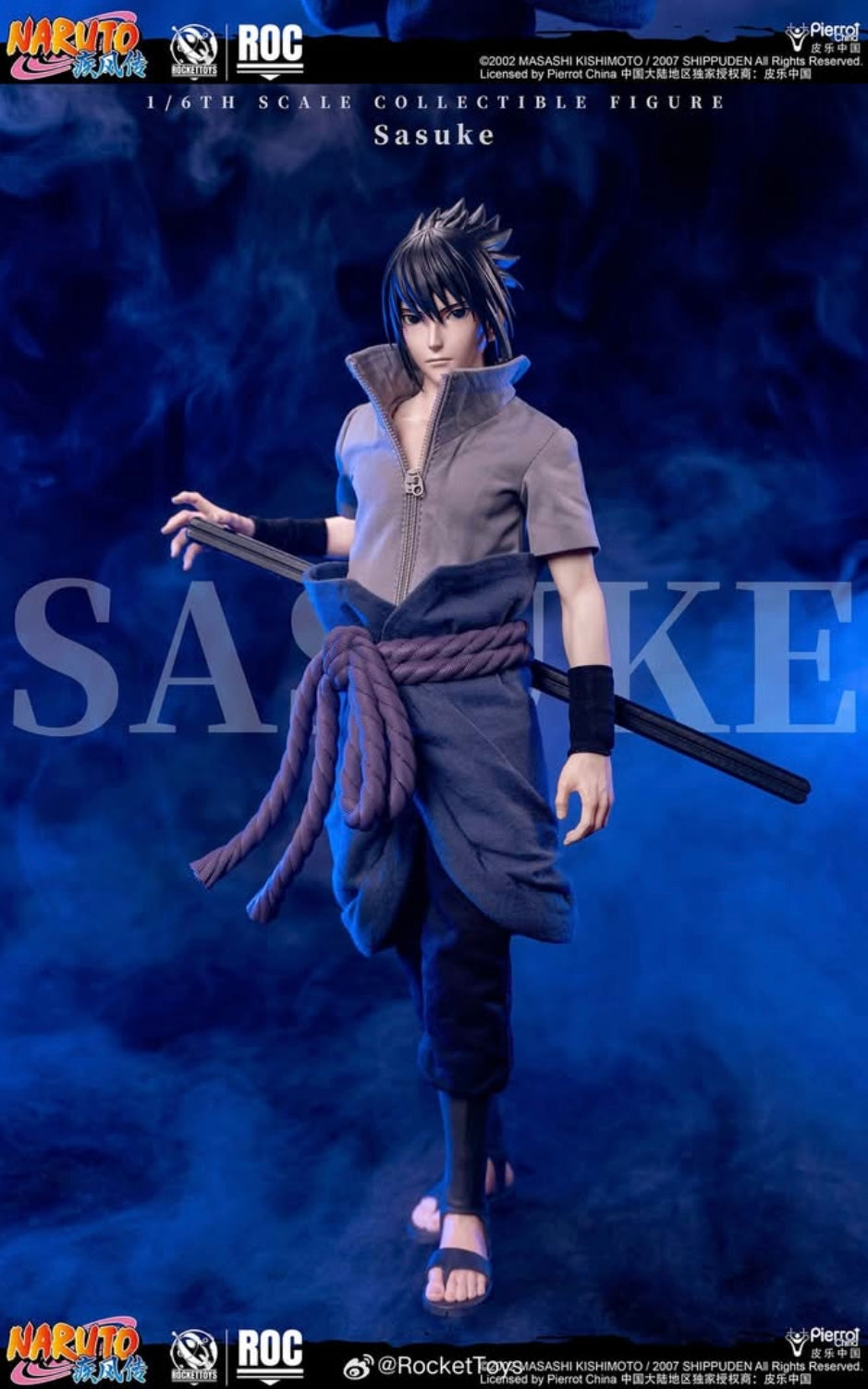 Pre-Order Rocket Toys ROC-018 - 1/6 scale Sasuke Uchiha Collectible Figure (Deluxe Version)