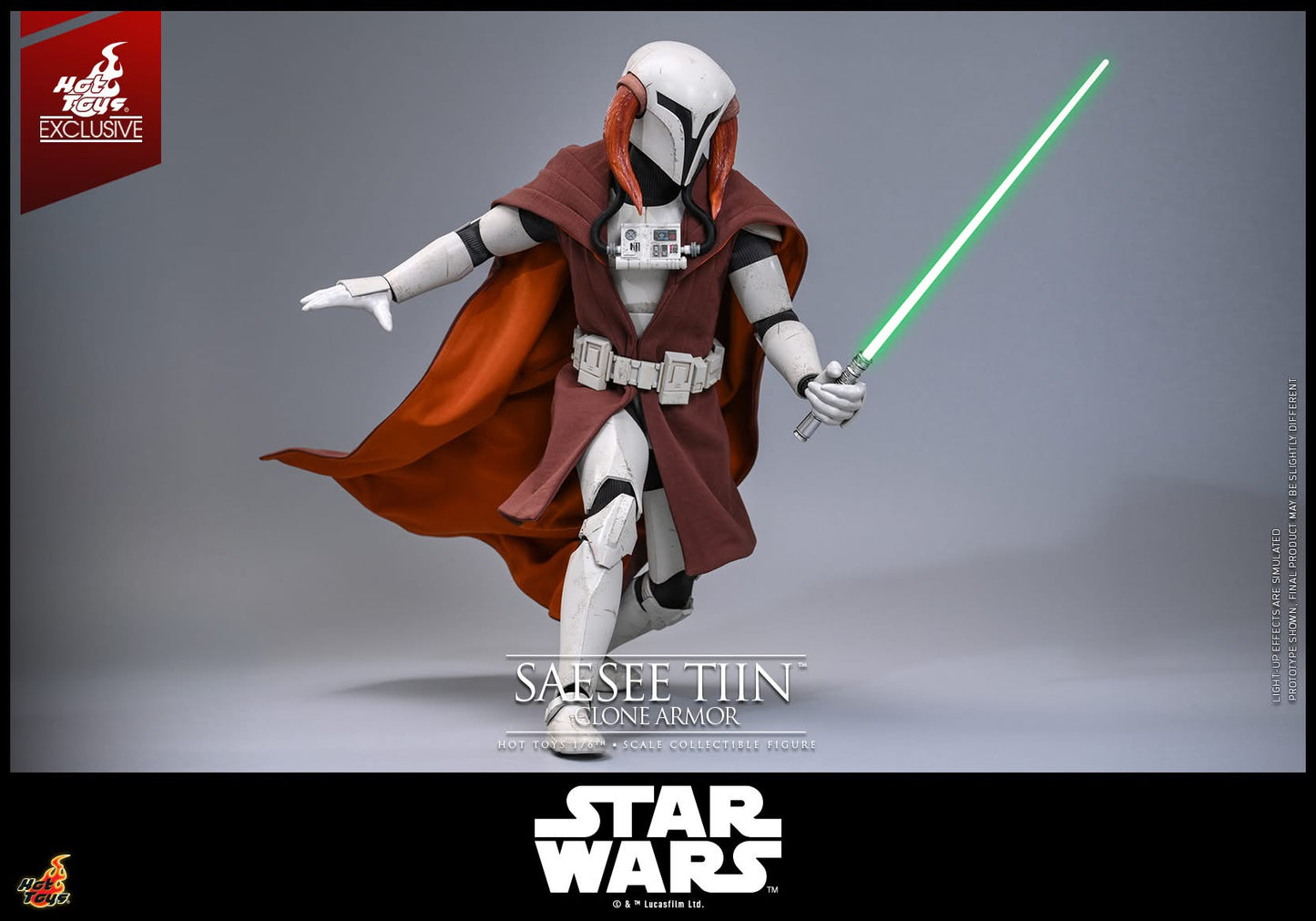 Hot Toys TMS168 Star Wars: The Clone Wars - 1/6th scale Saesee Tiin (Clone Armor) Collectible Figure [Hot Toys Exclusive]
