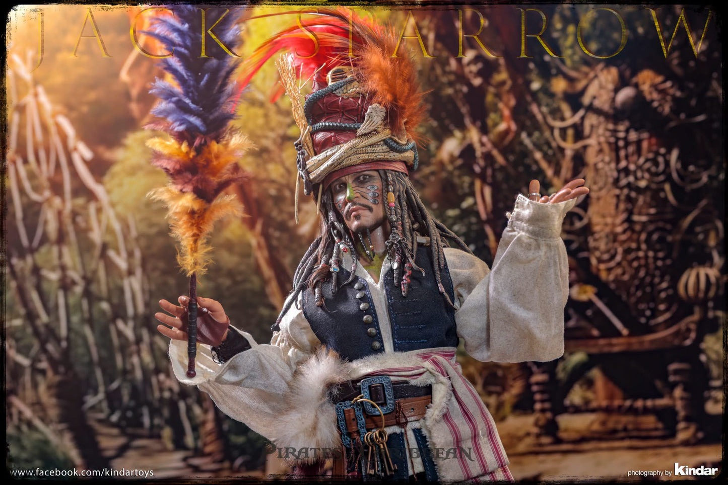 Hot Toys DX48 Pirates of the Caribbean: Dead Man's Chest - 1/6th scale Pelegostos Chief Jack Sparrow Collectible Figure
