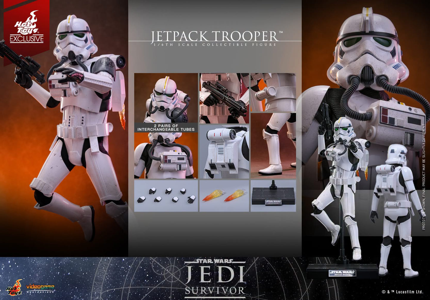 Hot Toys VGM82 Star Wars Jedi: Survivor - 1/6th scale Jetpack Trooper Collectible Figure [Hot Toys Exclusive]