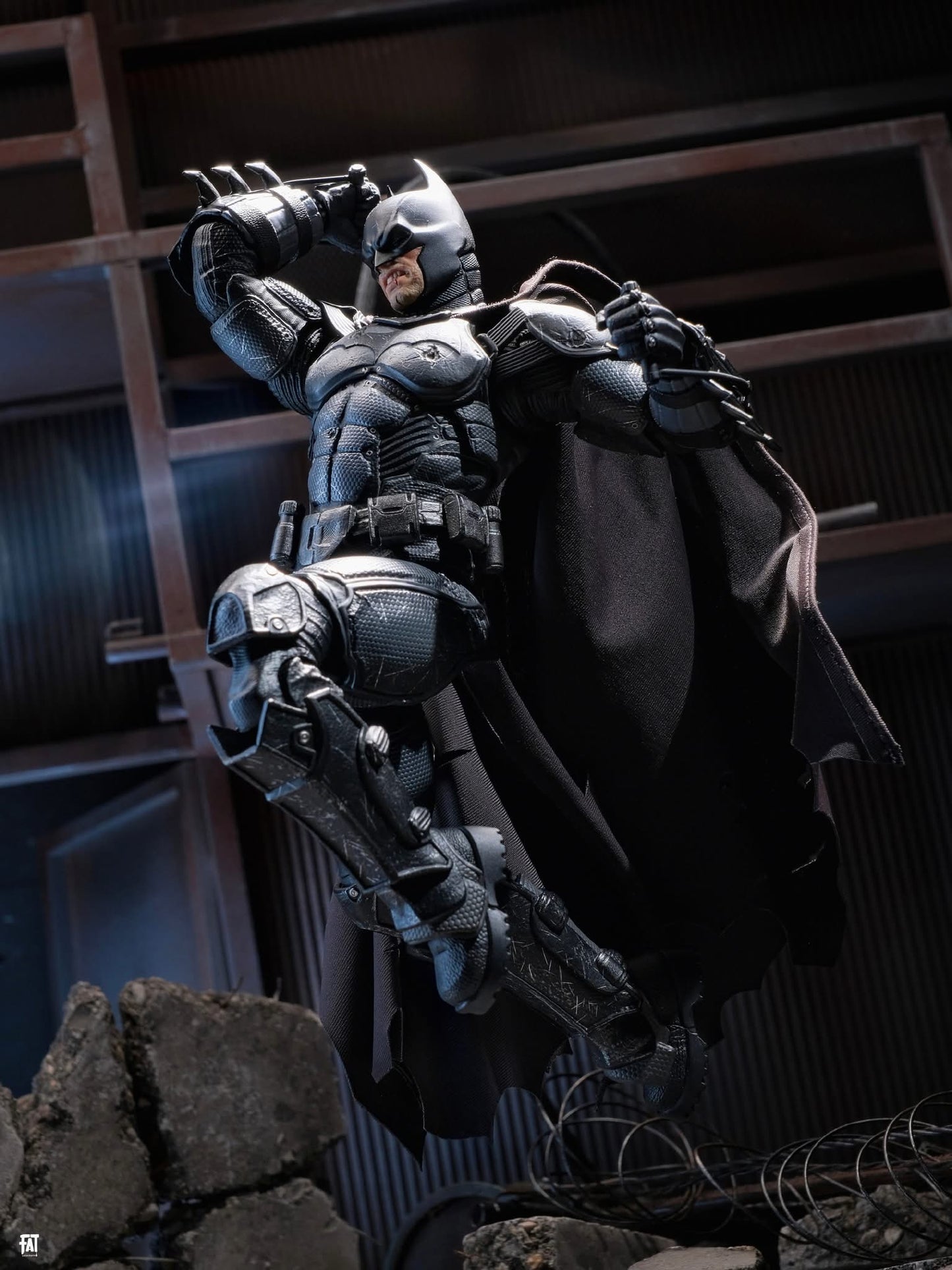 Pre-Order INART Batman: Arkham Origins - Batman (Battle Damaged Version) 1/12 scale Collectible Figure