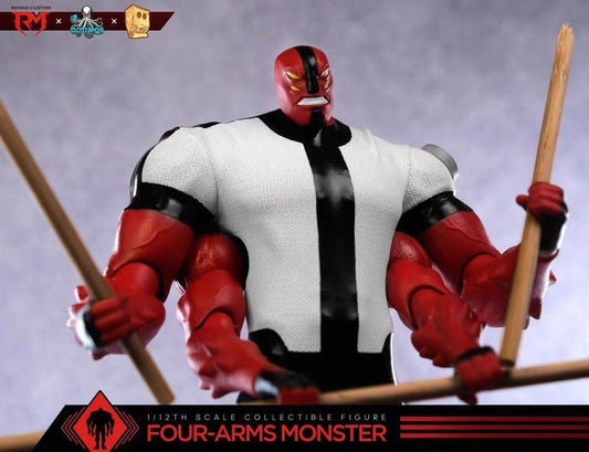 Pre-Order RemadCustom X Octopus Toy X Toy Mask RM031/OC01 - 1/12 Dial Hero Four-Arms Monster 6-inch Super Articulated Fabric Costume Figure