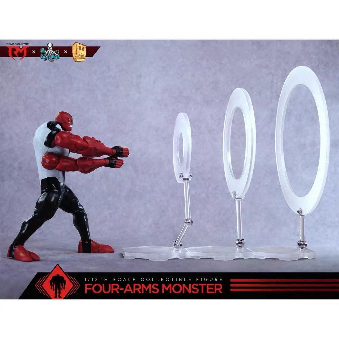 Pre-Order RemadCustom X Octopus Toy X Toy Mask RM031/OC01 - 1/12 Dial Hero Four-Arms Monster 6-inch Super Articulated Fabric Costume Figure