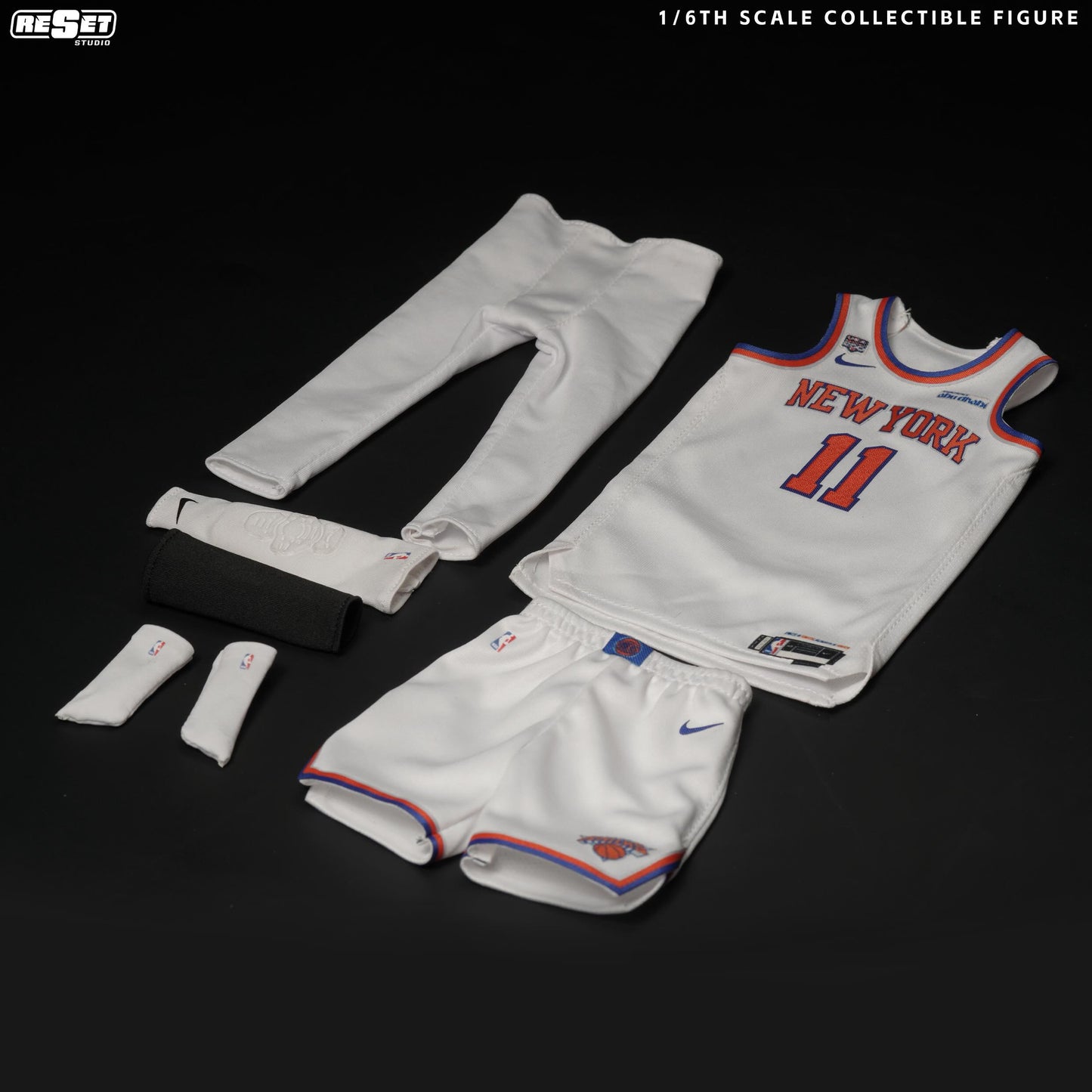 Pre-Order ResetStudio New York Knicks - Jalen Brunson 1/6 Scale White Jersey (Nike Association Edition) Set