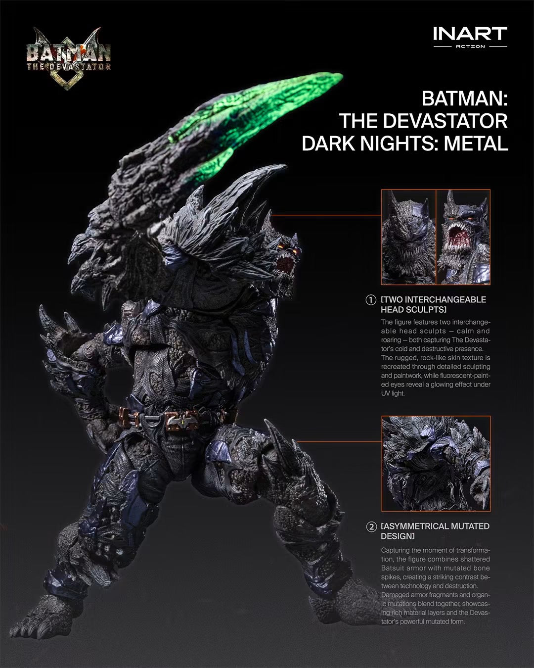 Pre-Order INART Action Dark Nights: Metal - Batman: The Devastator Action Figure