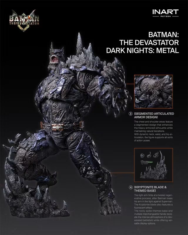 Pre-Order INART Action Dark Nights: Metal - Batman: The Devastator Action Figure