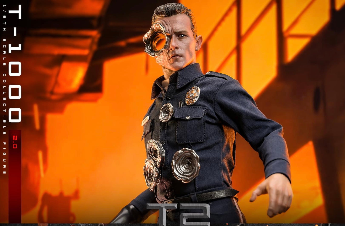 Pre-Order Hot Toys MMS774 Terminator 2: Judgment Day - 1/6th scale T-1000 (2.0) Collectible Figure