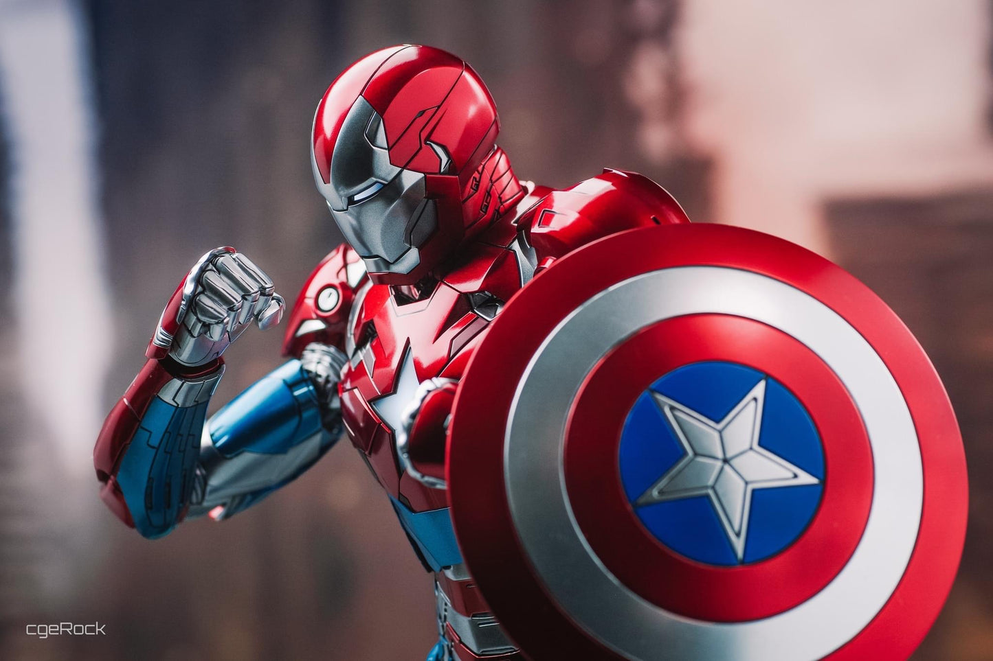 Hot Toys CMS021D68 Marvel Comics - Iron Patriot Collectible Figure [Hot Toys Exclusive]
