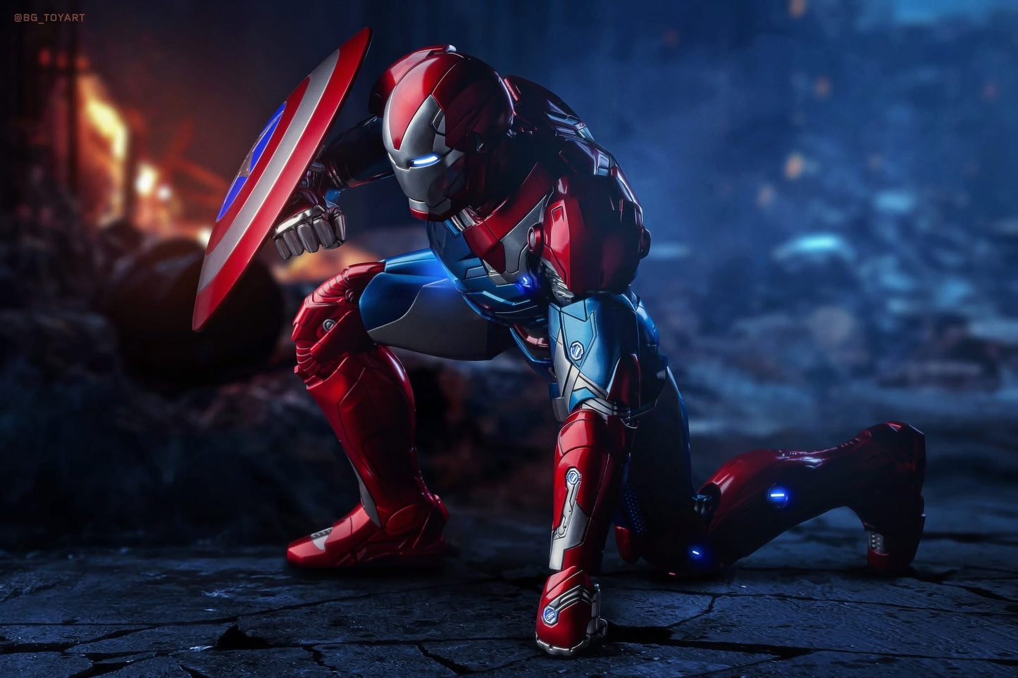 Hot Toys CMS021D68 Marvel Comics - Iron Patriot Collectible Figure [Hot Toys Exclusive]
